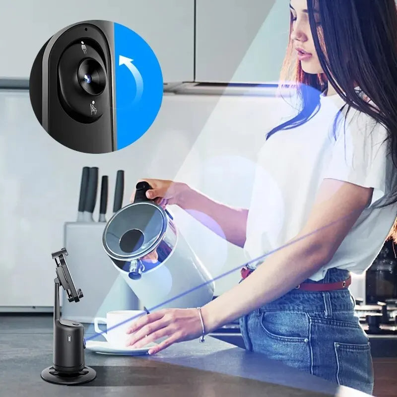 360 AI Smart Gimbal Face Tracking Auto Phone Holder for Smartphone Video