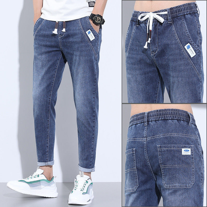 Denim Stretch Casual Men's Trousers Thin