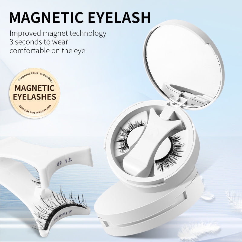 Magnetic Glue Free False Eyelashes with Storage Box