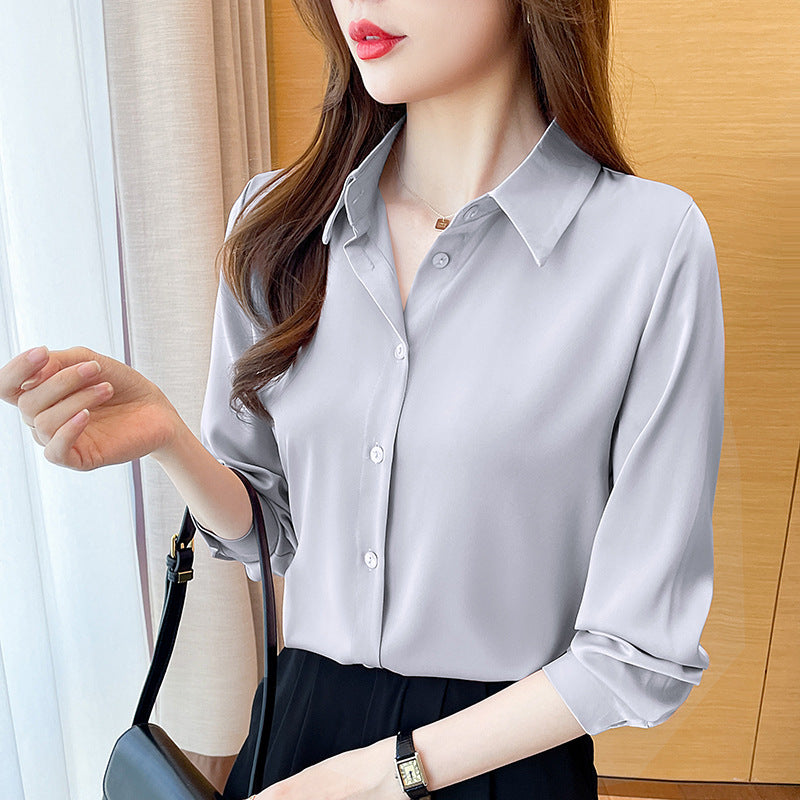 High-grade Acetate Non-Ironing Anti-Wrinkle Shirt for Women