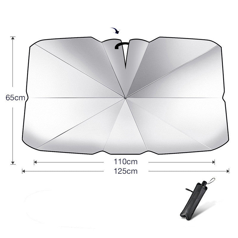 Pára-brisa dobrável para carro Guarda-sol Proteção UV Isolamento térmico Guarda-sol Capa de janela dianteira automática Protetor interior Gadgets de verão