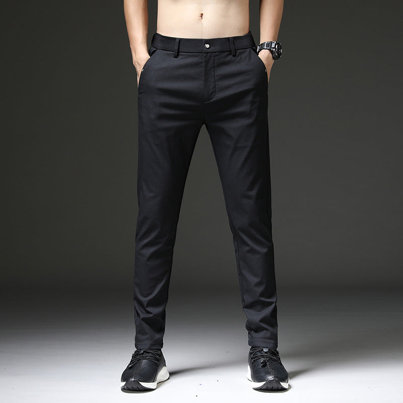 Men's Elastic Thin Casual Straight Pants