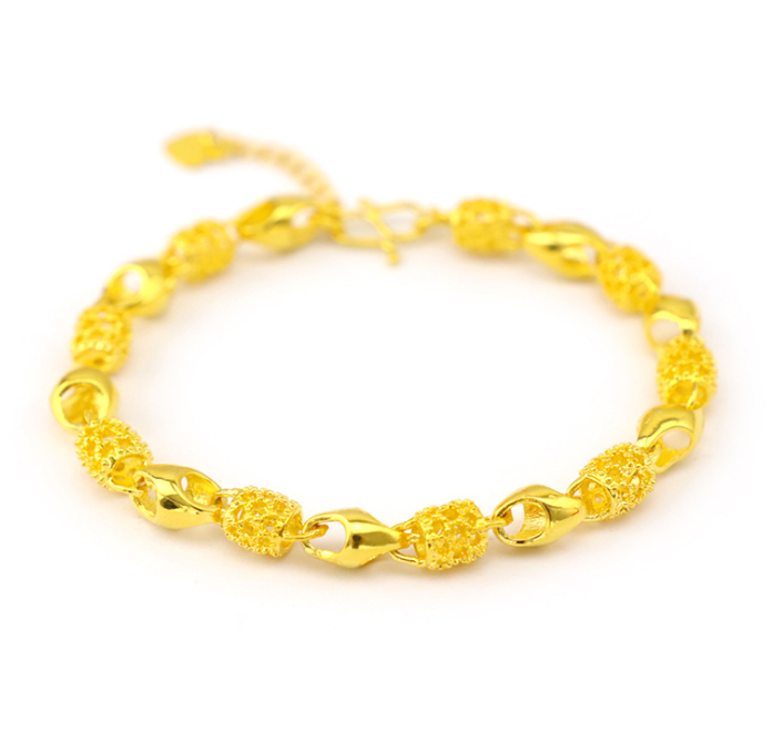 Gold-plated brass bracelet