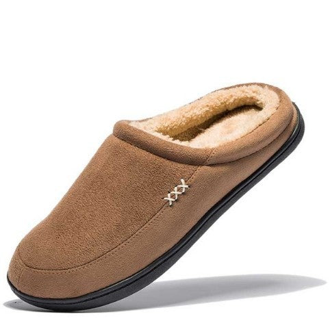 Warm Cotton Winter Slippers for Men. Indoor Non-Slippery Bottom Soles