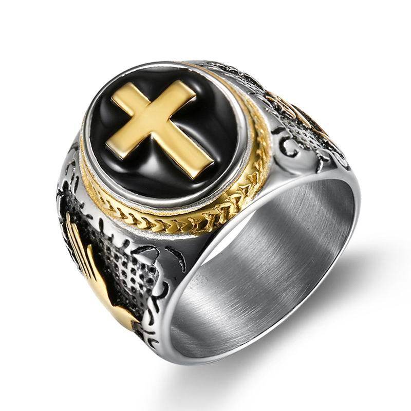 Men's Ring Black Epoxy God's Finger Ring