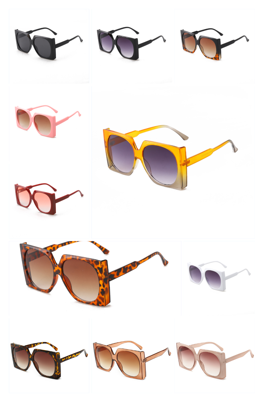 Fashion big square glasses