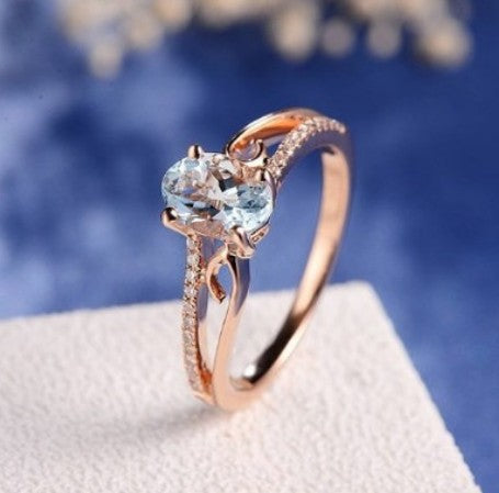 Anel de cristal de diamante popular