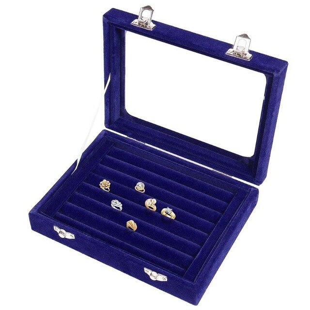 Ring With Cover Jewelry Storage Box Pendant Earring  Ring Box