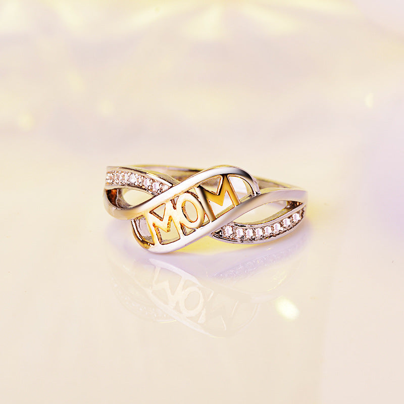 Platinum 18K-Gold Plated Mum Women's Rings