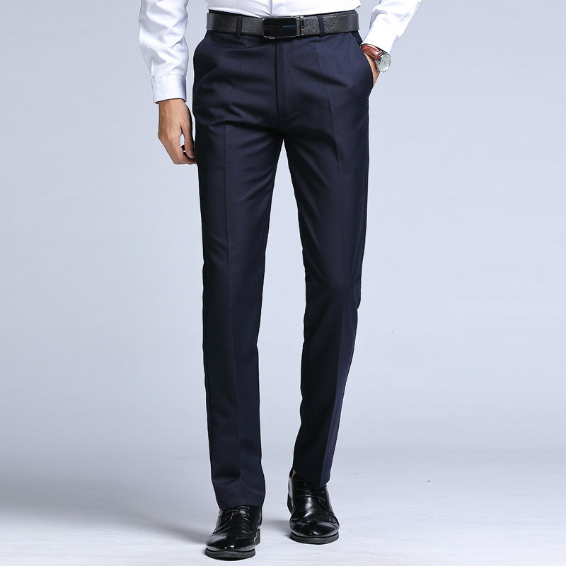 Summer Men's Trousers Business Black Suit Pants