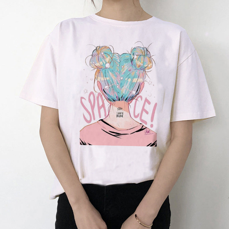 Ariana Grande T Shirt Women 7 Rings Fashion Harajuku T-shirt