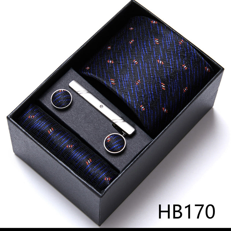 Men'S Tie Six-Piece Suit Gift Box Group Tie Business Formal Wedding Tie