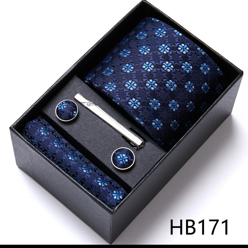 Men'S Tie Six-Piece Suit Gift Box Group Tie Business Formal Wedding Tie