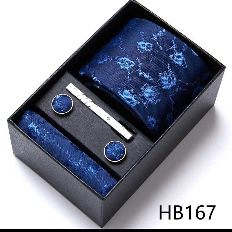 Men'S Tie Six-Piece Suit Gift Box Group Tie Business Formal Wedding Tie