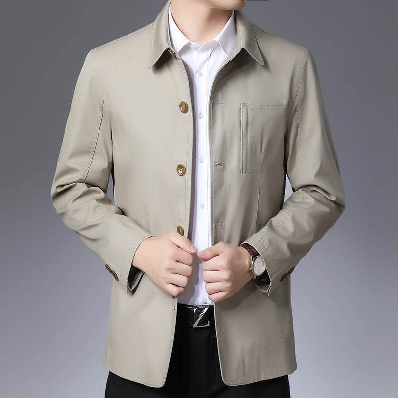 Men's Jacket Middle-aged Windbreaker Jacket