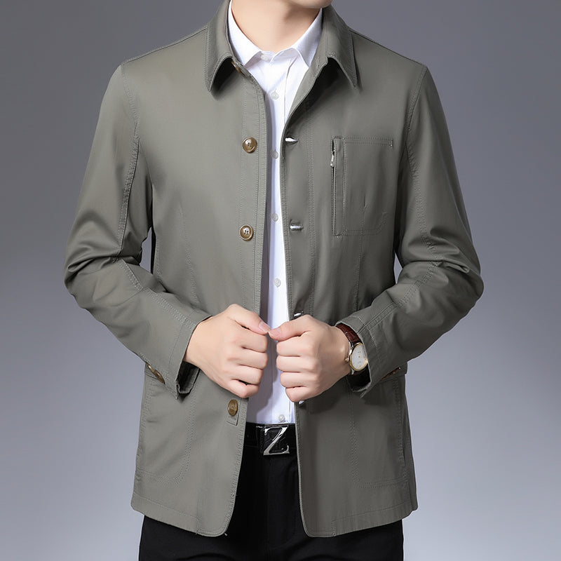 Men's Jacket Middle-aged Windbreaker Jacket