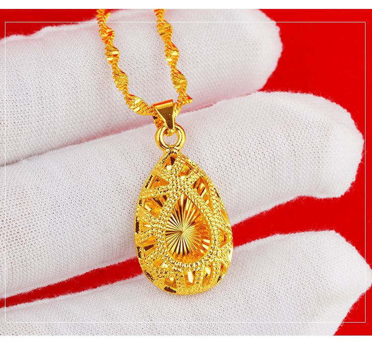 24k Gold Women's Necklace With Gold Plating