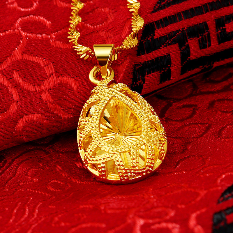 24k Gold Women's Necklace With Gold Plating