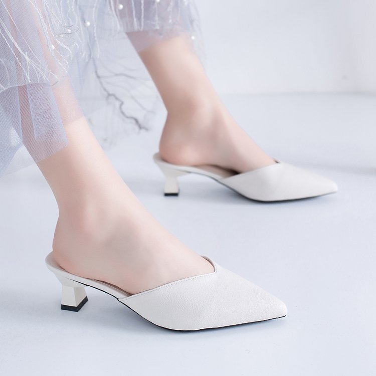 Women Slip On Sandals White Women Shoes
