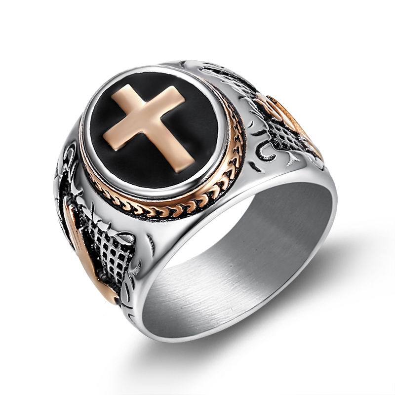 Men's Ring Black Epoxy God's Finger Ring