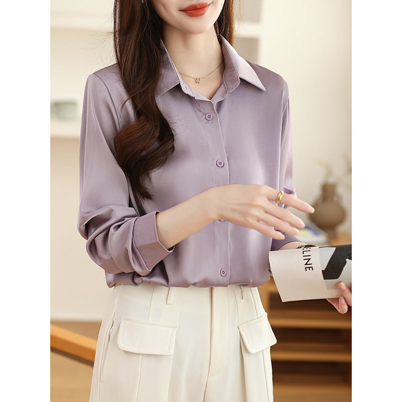 High-grade Acetate Non-Ironing Anti-Wrinkle Shirt for Women