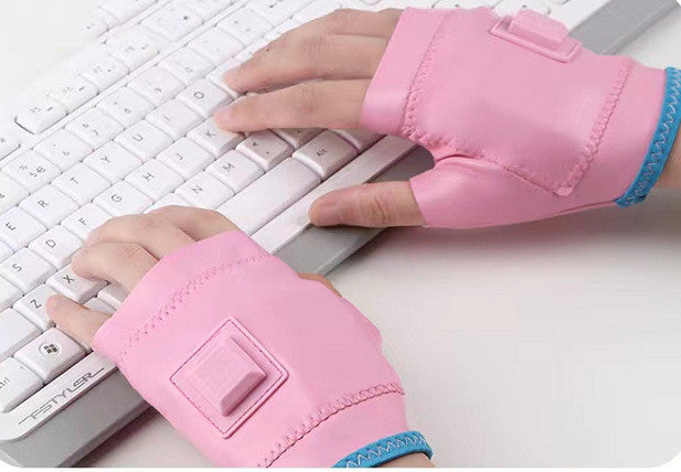 Smart Heating Gloves Charging Warm Riding Warm Hands And Half Fingers