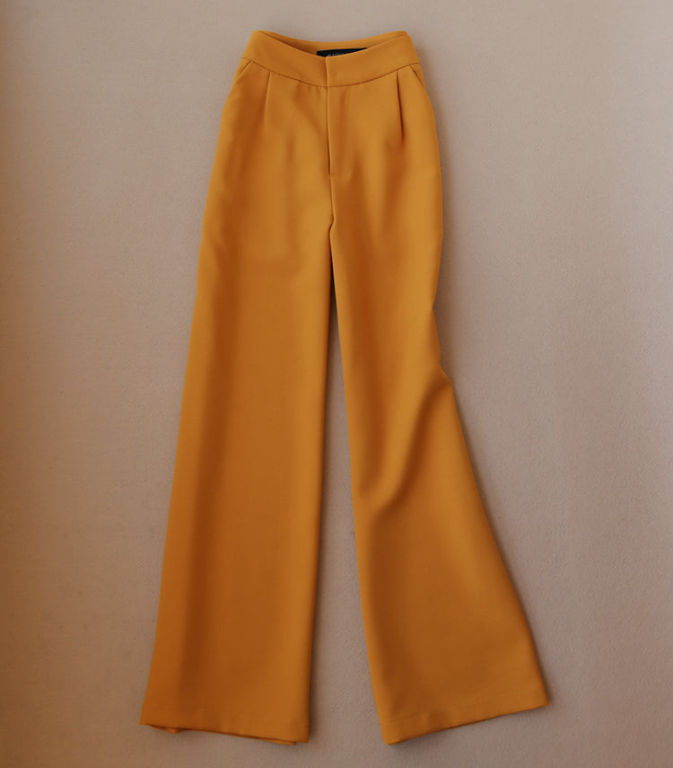 Two-piece thin wide-leg trousers