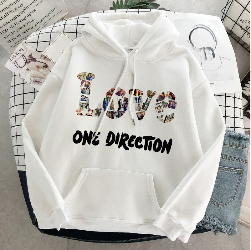 New Harry Styles Graphic One Direction Merch Harajuku Aesthetic Pullover Hoodie Sweatshirt Clothes Fall 1d Streetwear Women