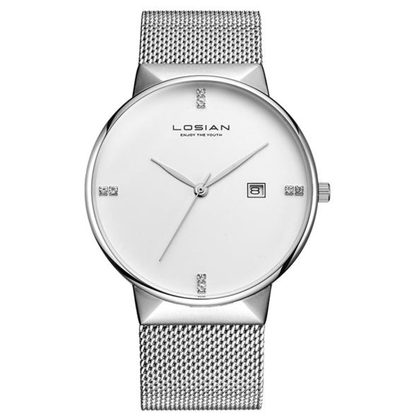 Lei Xuan men's watch ultra-thin waterproof fashion steel belt quartz watch
