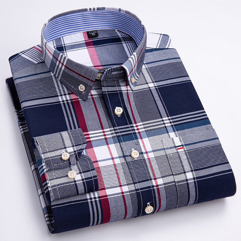 Men's Cotton Oxford Anti-wrinkle Casual Shirt