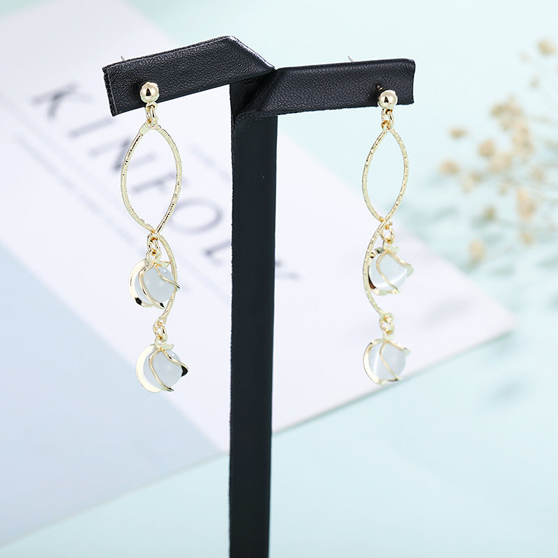 Opal high-end earrings
