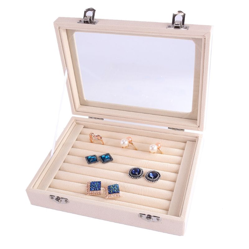 Ring With Cover Jewelry Storage Box Pendant Earring  Ring Box