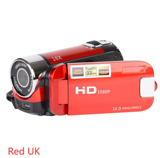 Vlog Camera 1080P Full HD 16 Million Pixel DV Camcorder Digital Video Camera Screen 16X Night Shoot Zoom Digital Zoom