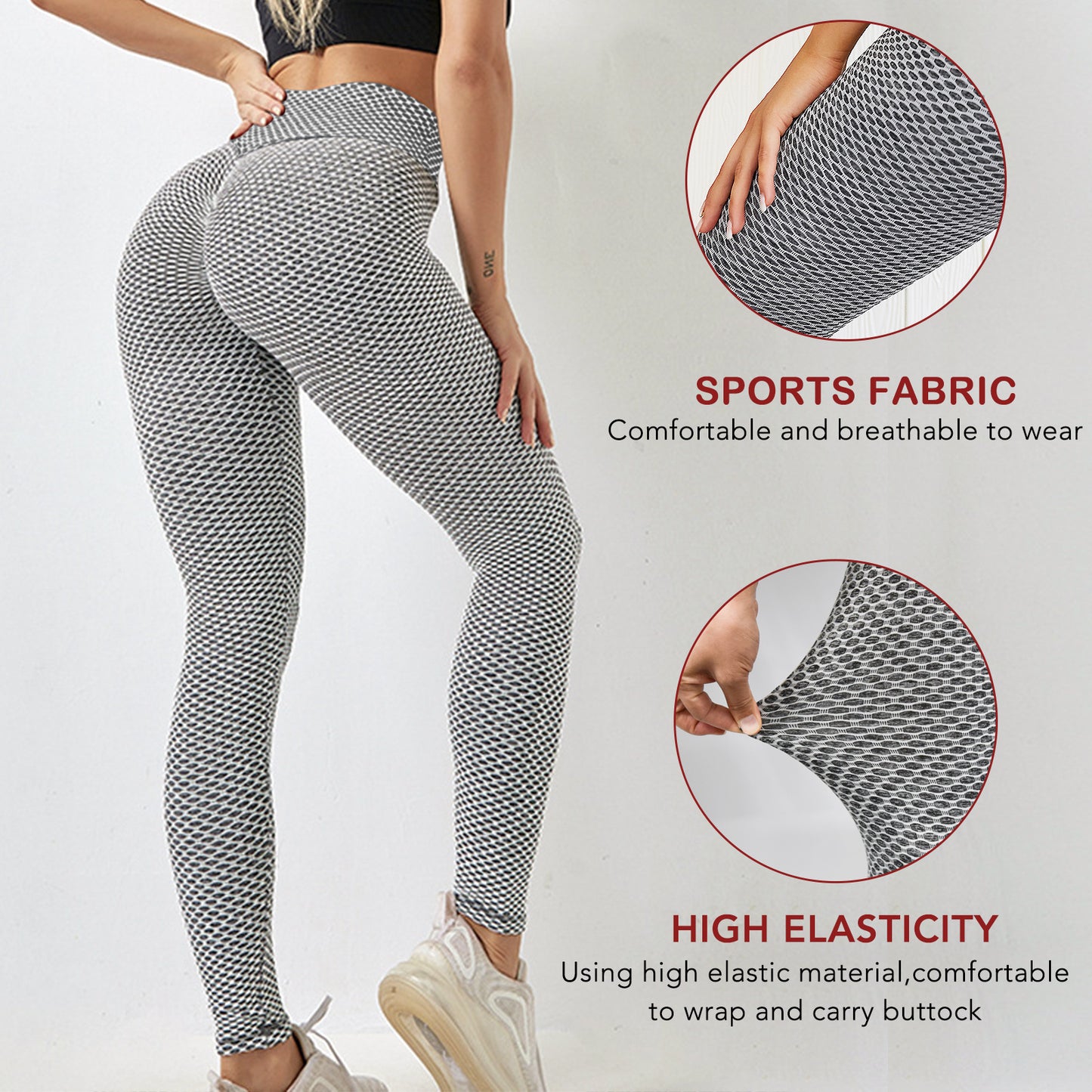 Women Butt Lifting Workout High Waist Yoga Pants