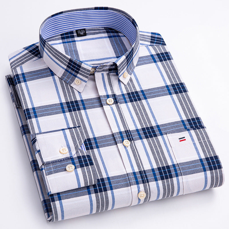 Men's Cotton Oxford Anti-wrinkle Casual Shirt