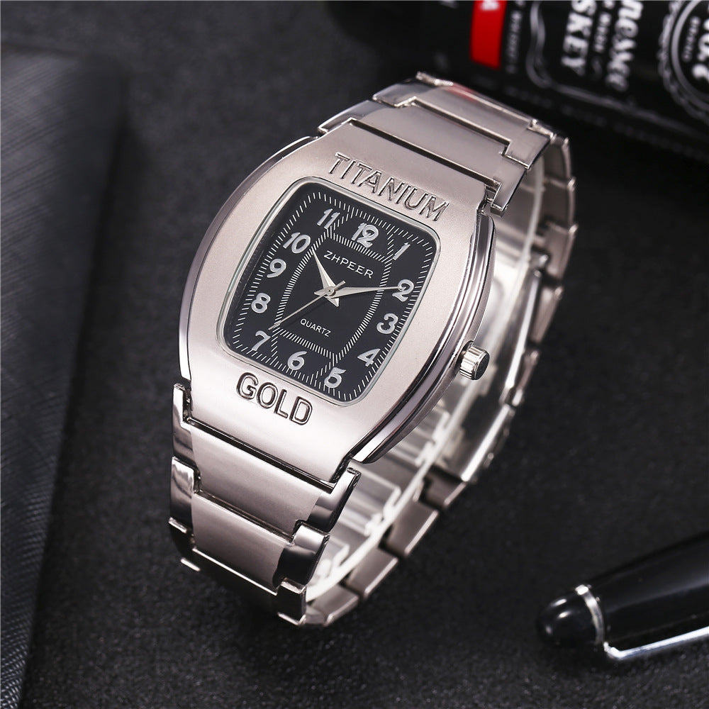 Titanium Alloy Business Leisure Steel Band Quartz Watch Men's