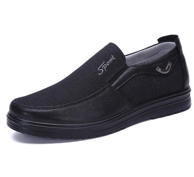 Sapatos masculinos casuais de negócios com sola macia e sola plana