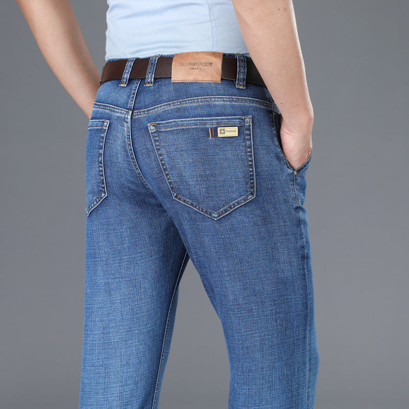 Men's business straight jeans