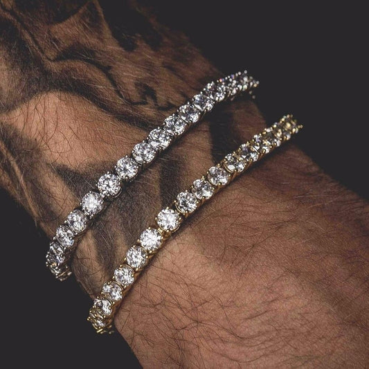 Iced Out Single Row Rhinestones Zirconia Bracelets