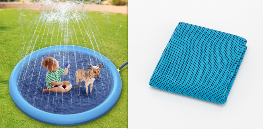 Almofada respingo antiderrapante para crianças e animais de estimação, piscina de verão, brinquedos aquáticos ao ar livre, fonte de quintal, tapete de brincar