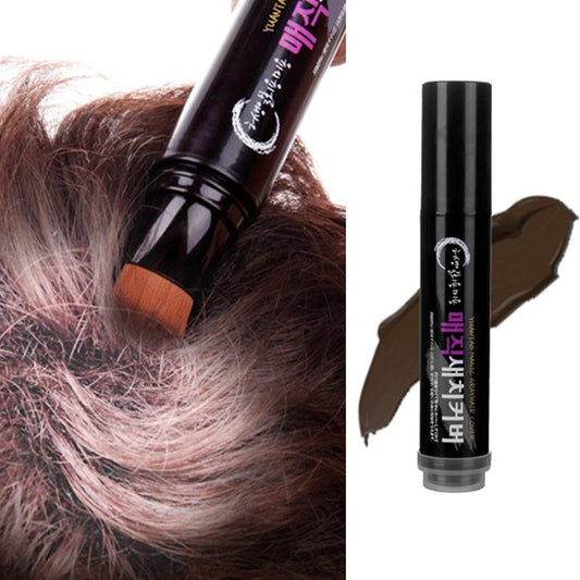 Pincel e pente temporário para cor de cabelo Faça você mesmo cera branca cor de cabelo de uso único creme grisalho caneta para tintura de cabelo