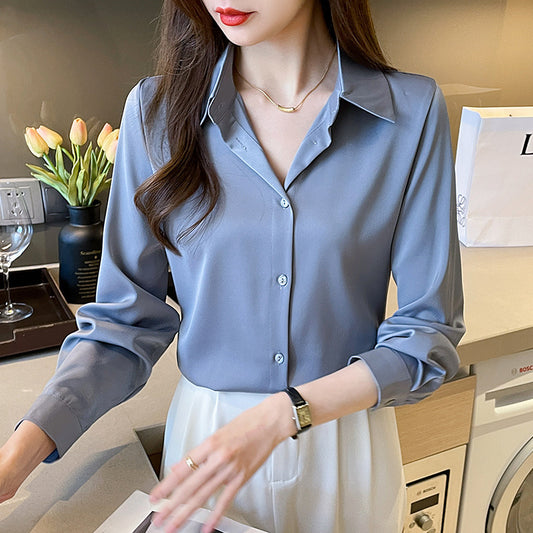 High-grade Acetate Non-Ironing Anti-Wrinkle Shirt for Women