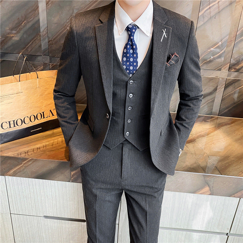 Men's slim business handsome suit professional wear