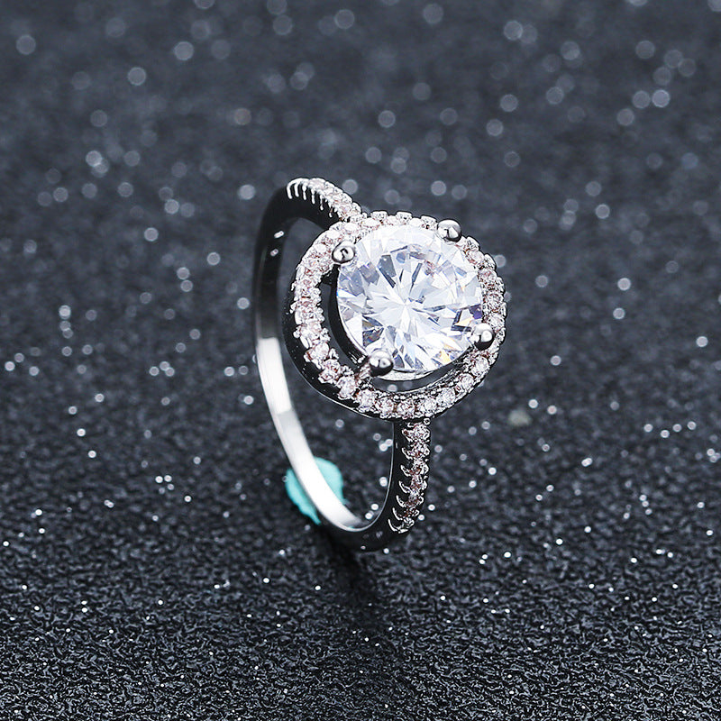AliExpress eBay Wedding Engagement Ring Zircon Ring.