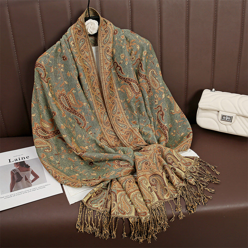 Cashmere Shawl Women's Printed Warm Scarf