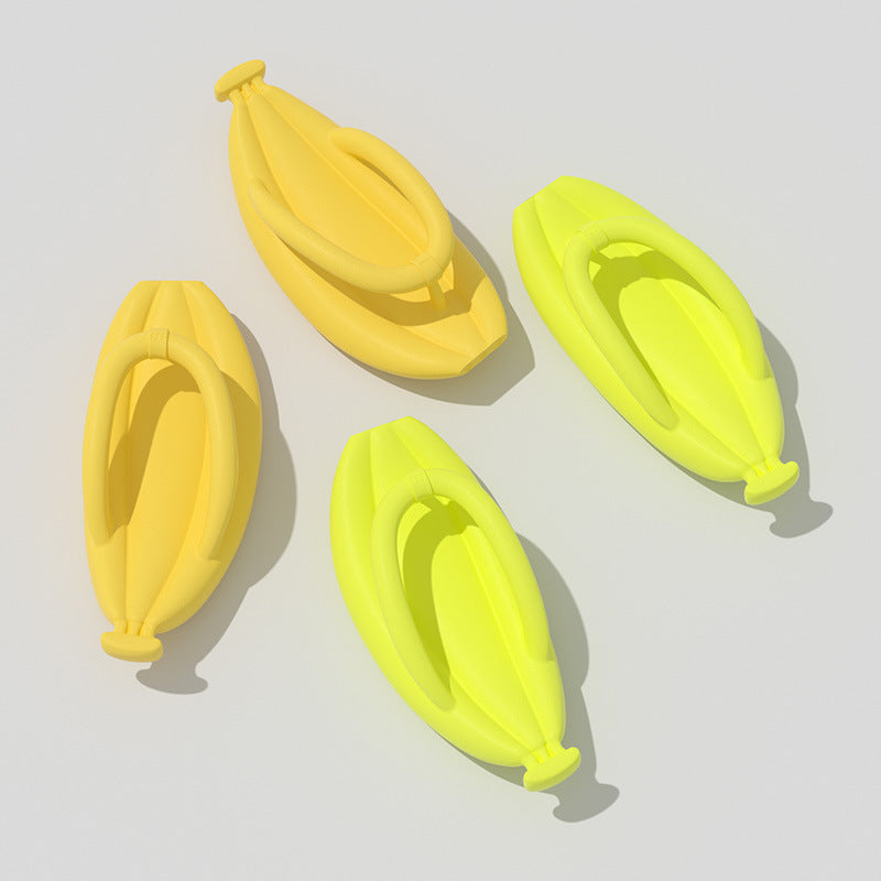 Indoor Home Creative Banana-shaped Flip-flops