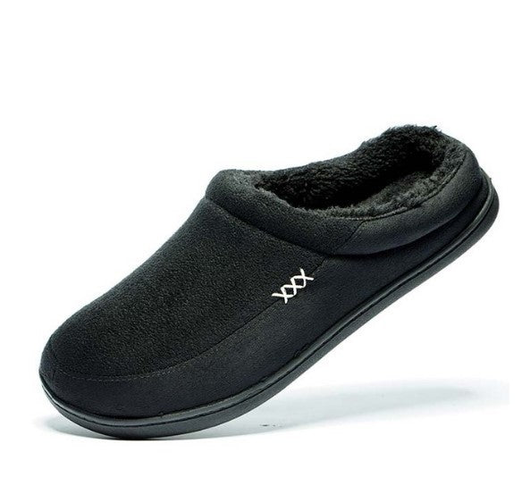 Warm Cotton Winter Slippers for Men. Indoor Non-Slippery Bottom Soles