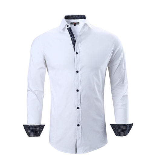 Men's Cotton Stretch Shirt Spring And Autumn Styles