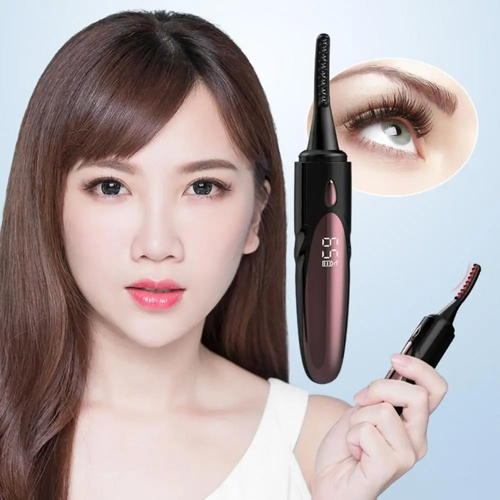 Electric Lash Curler with USB Charger and Heated for Long Lasting Eyelash.