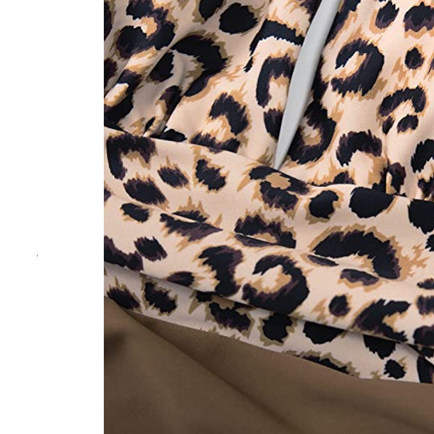 Halter Backless Bikini Waist Print Leopard Print Color Block One-piece Swimsuit For Women